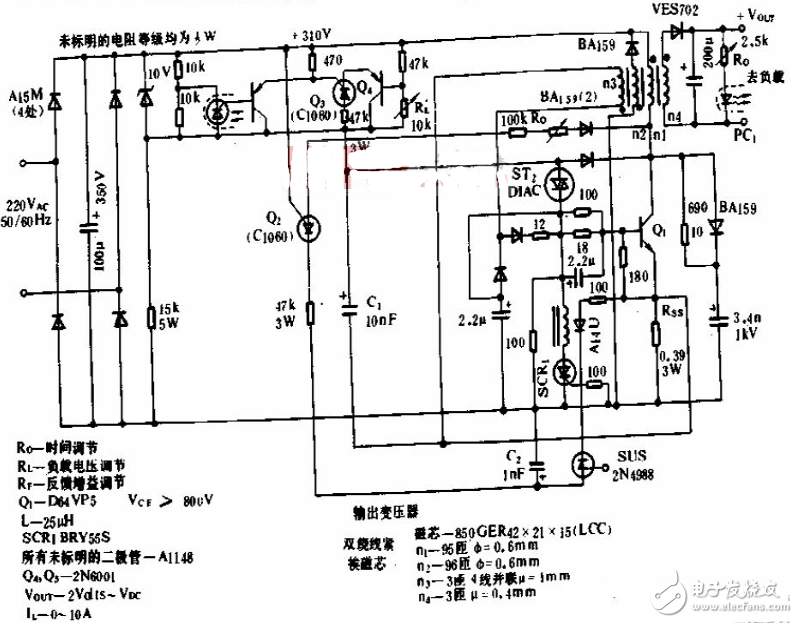 大电流开关电源电路图大全（L296/DC-DC变换/CF8865）